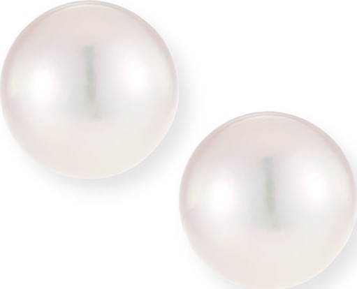 Belpearl 18k Akoya Pearl Stud Earrings, 8.5mm
