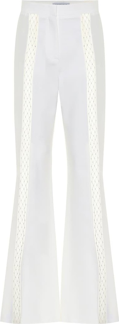 Gabriela Hearst High-rise flared wool-blend pants