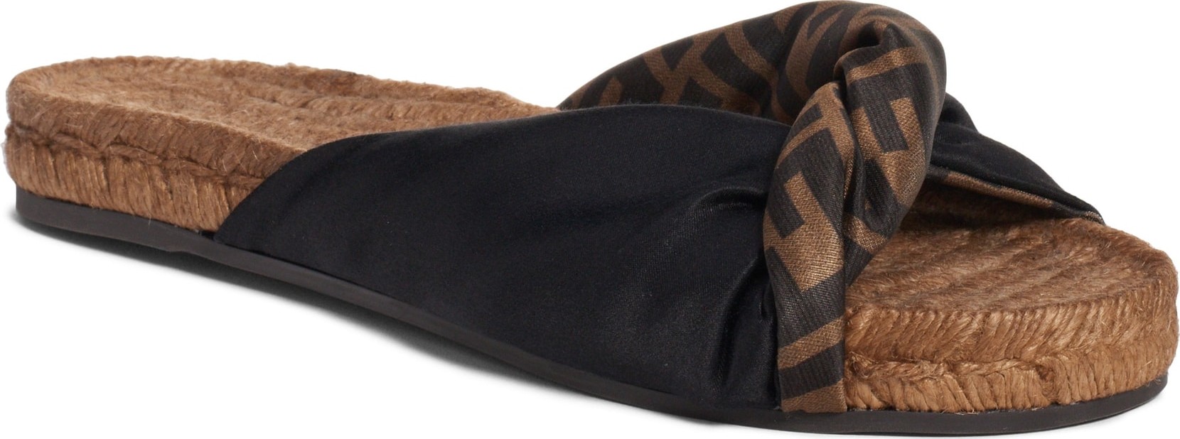 Fendi Double F Twist Slide Sandal