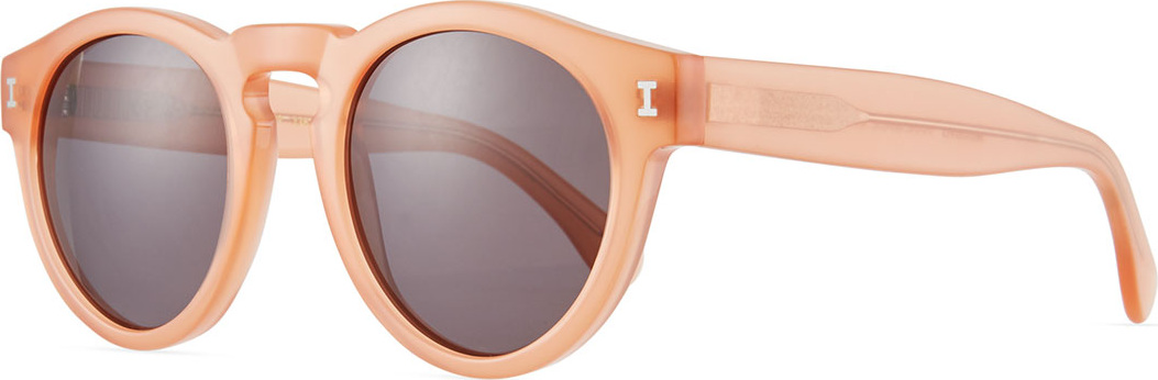 Illesteva Leonard Slim-Fit Round Mirrored Sunglasses