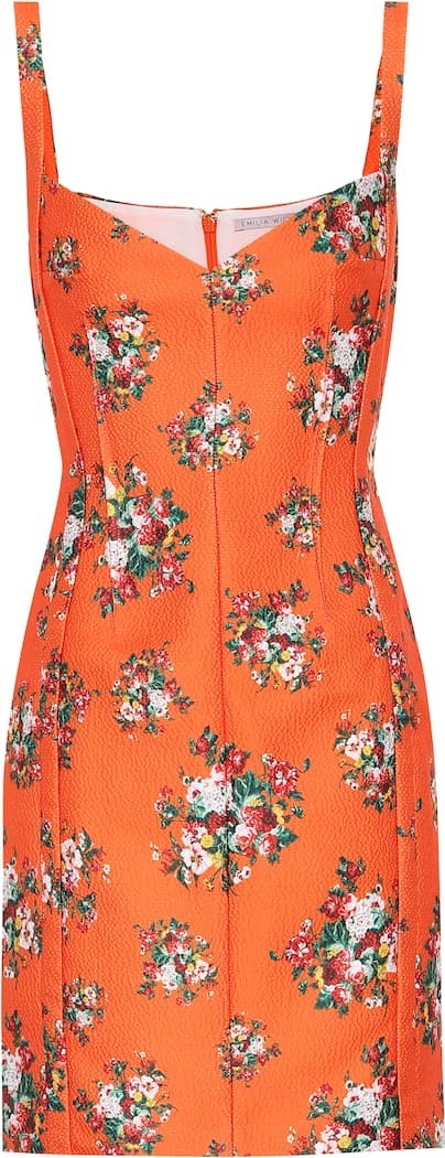 Emilia Wickstead Fyfe floral double-cloqué minidress
