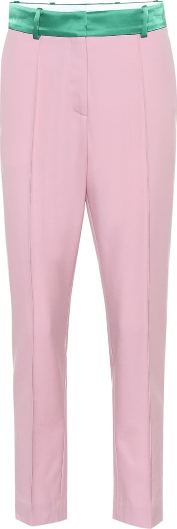 Racil Wool crêpe and satin pants