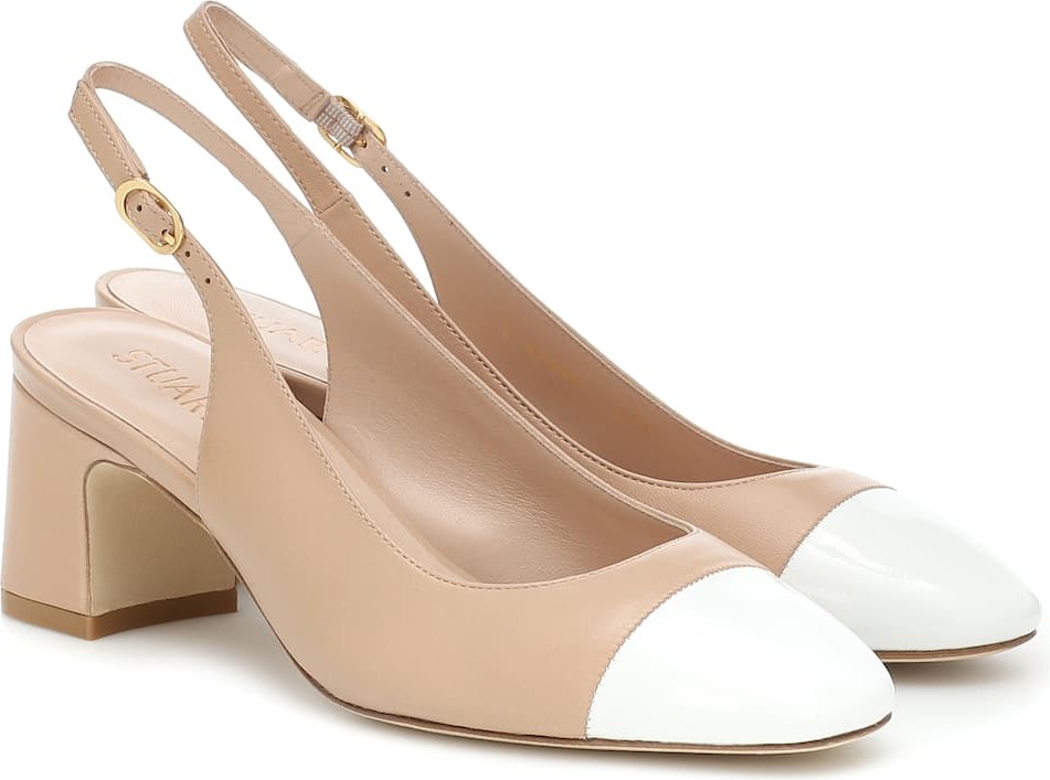 Stuart Weitzman Loraina leather slingback pumps
