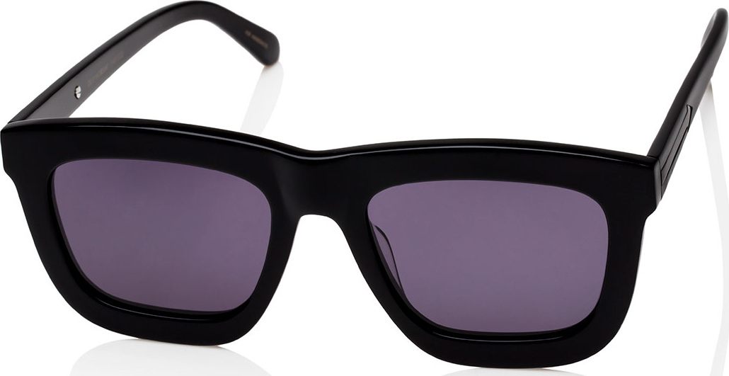 Karen Walker Deep Worship Square Monochromatic Sunglasses, Black
