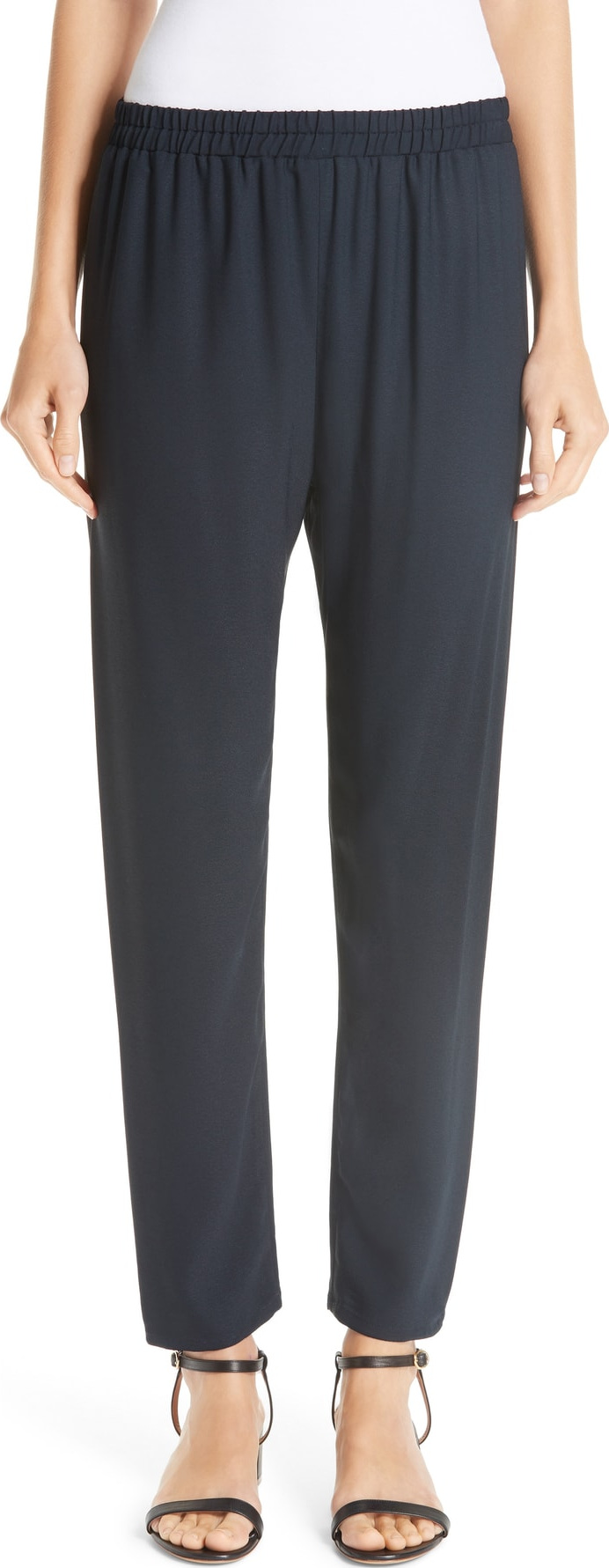Mansur Gavriel Straight Leg Crepe Pants