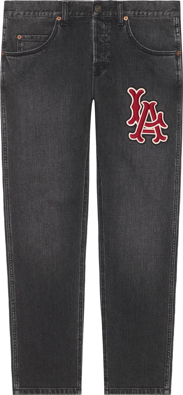 Gucci Denim pant with LA Angels' patch