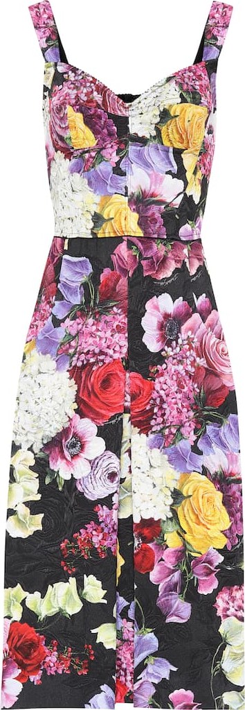 Dolce & Gabbana Floral cotton-blend dress