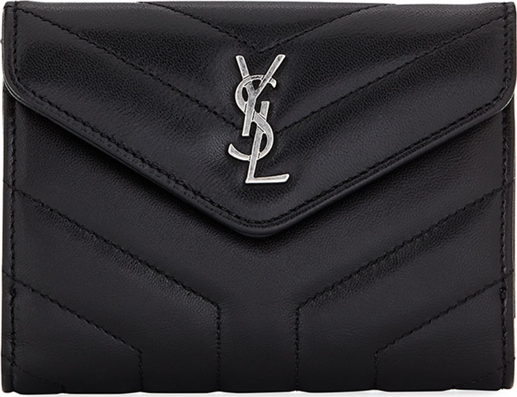 Saint Laurent Loulou Small V-Flap Wallet