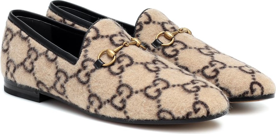Gucci Jordaan GG wool loafers