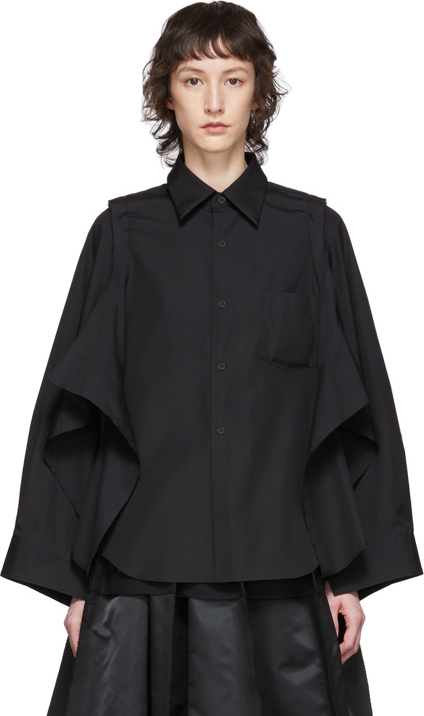 Comme Des Garcons Black Deconstructed Shirt