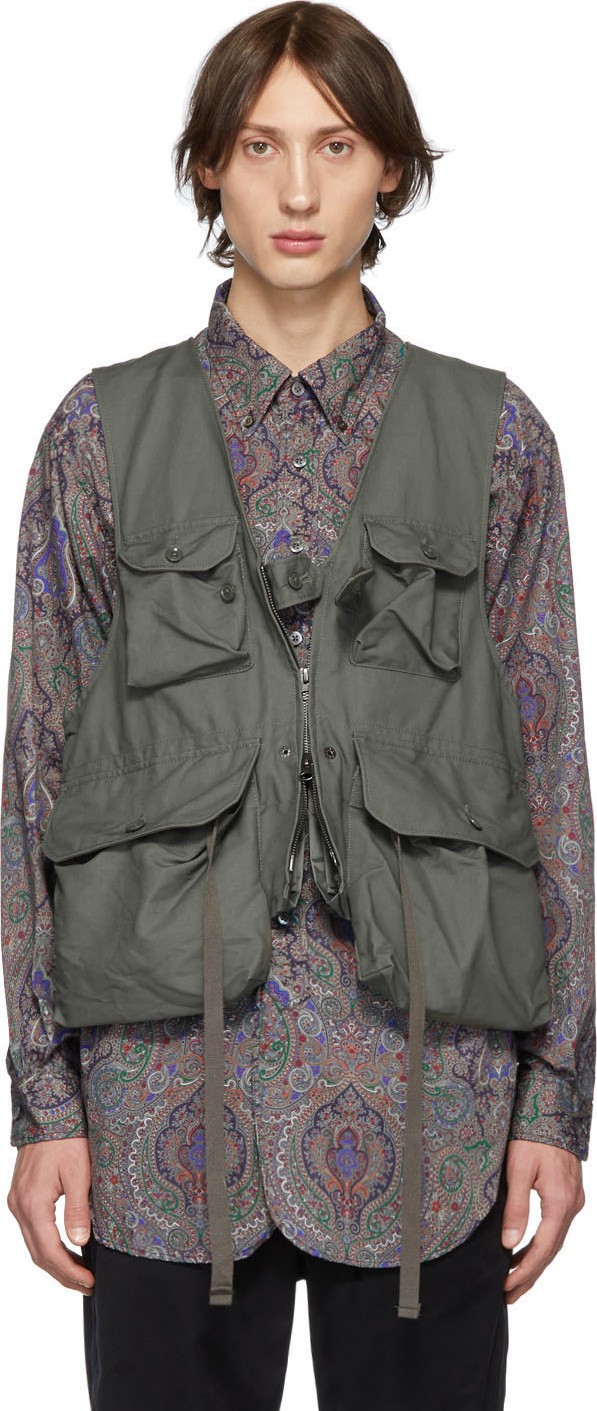 Engineered Garments Green Game Vest