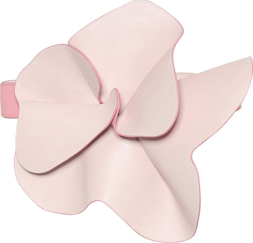 DELPOZO Leather flower belt
