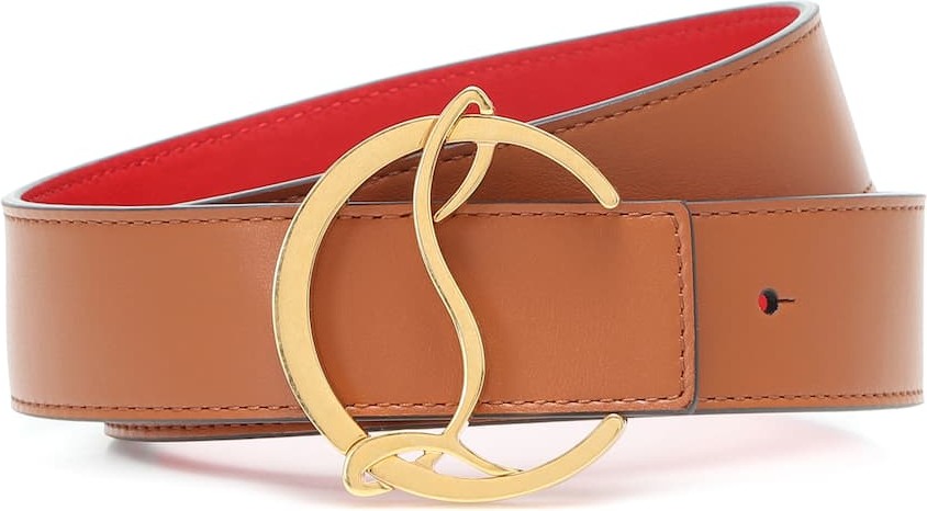 Christian Louboutin Exclusive to Mytheresa – CL Logo reversible leather belt