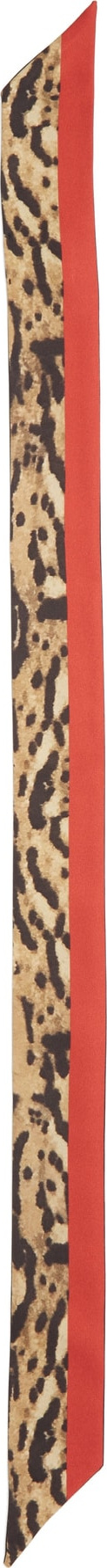 MCM Ocelot Print Silk Twill Scarf
