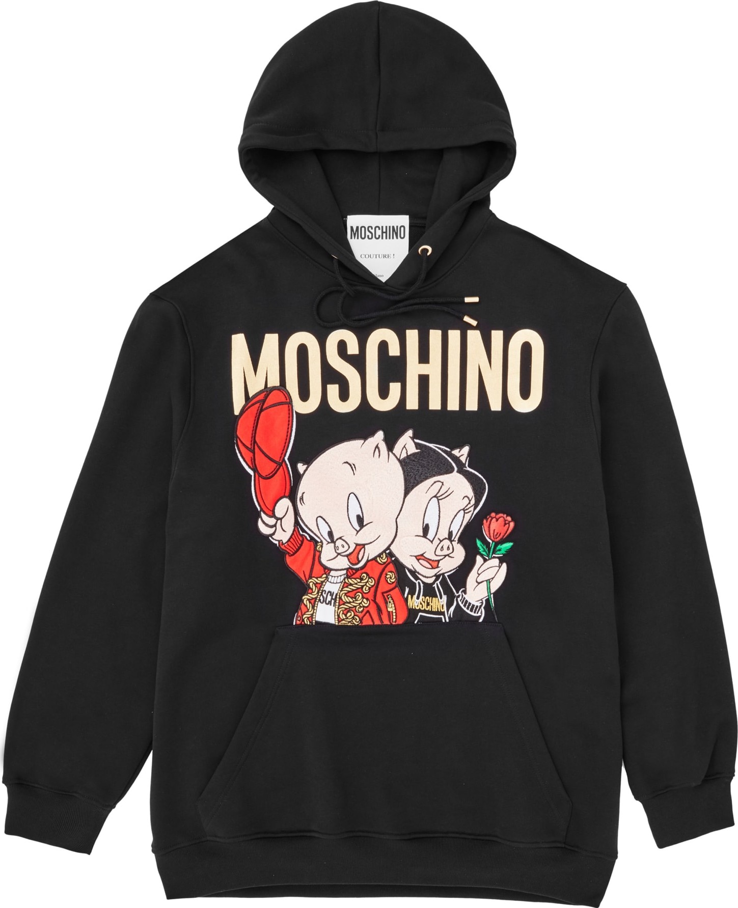 Moschino Porky & Petunia Pig Graphic Hoodie