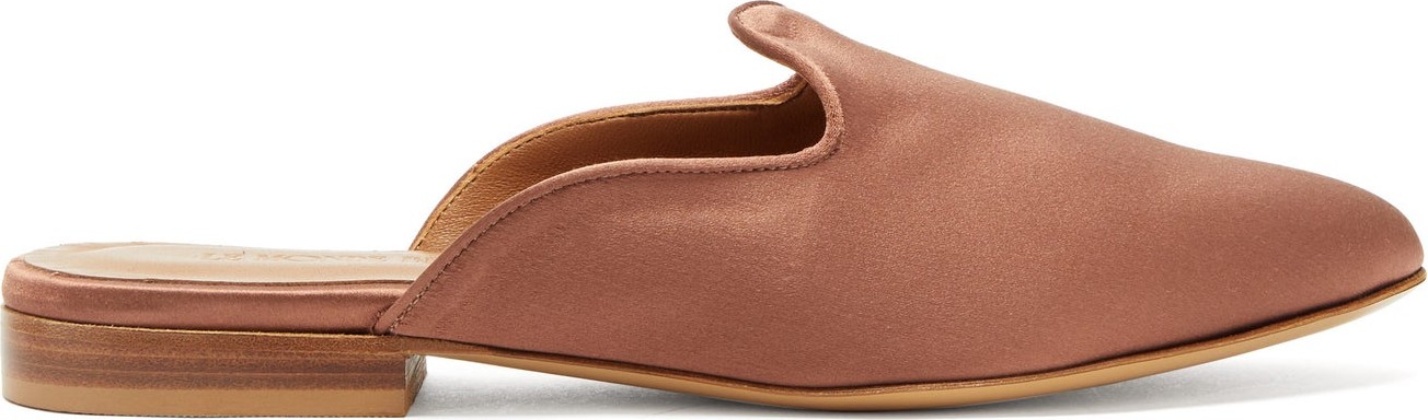 Le Monde Beryl Venetian backless satin slipper shoes