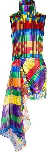 Halpern DRAPED MINI DRESS