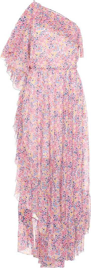Philosophy Di Lorenzo Serafini Floral-printed one-shoulder dress