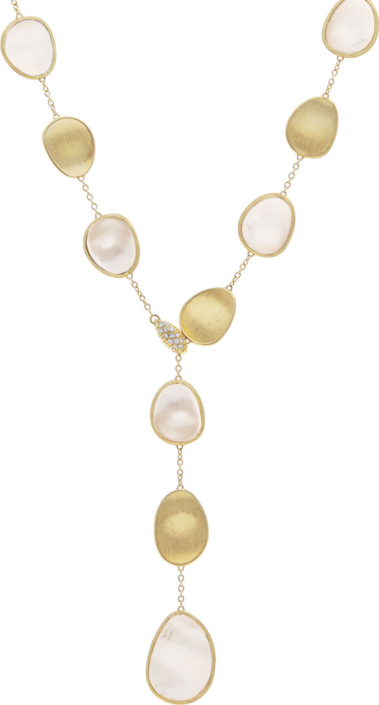 Marco Bicego 18k Lunaria Mixed Mother-of-Pearl Necklace