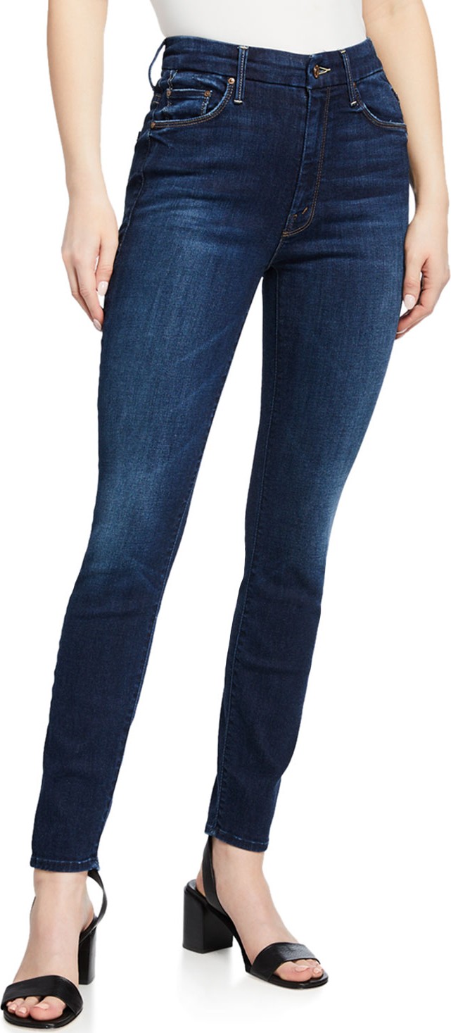 MOTHER The High-Waisted Looker Ankle Skinny Jeans