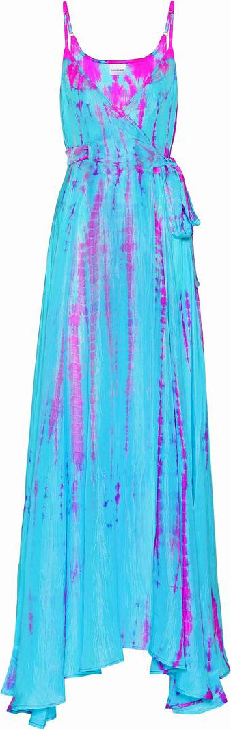 Anna Kosturova Silk wrap dress
