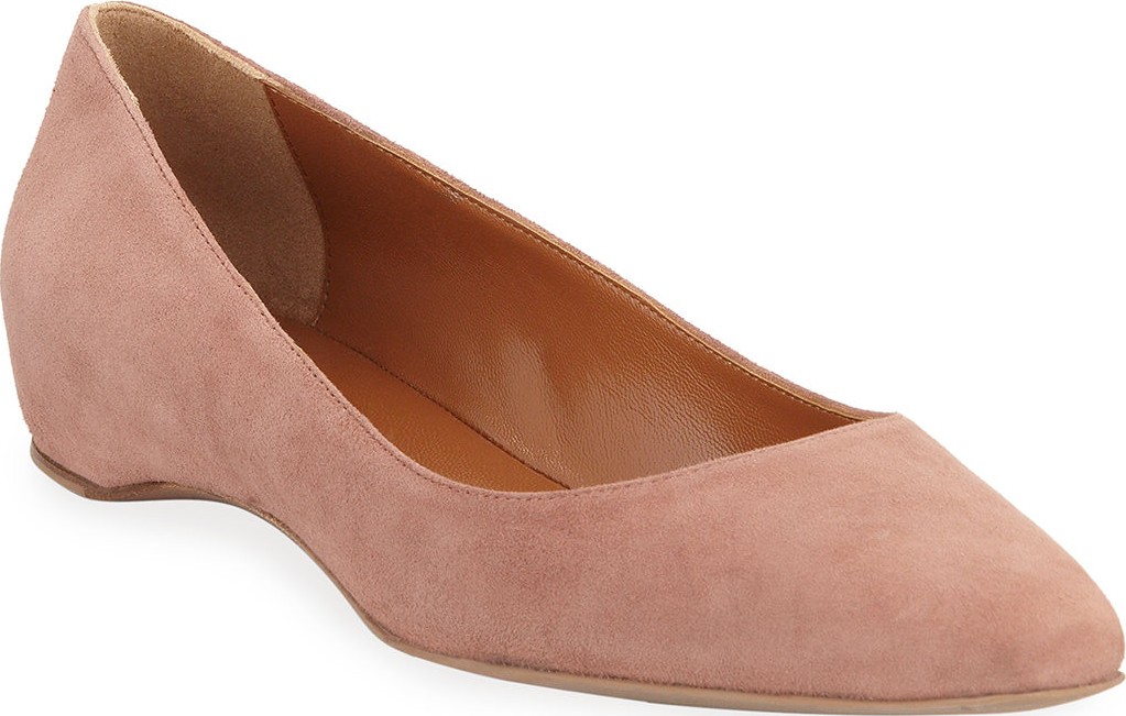 Aquatalia Marcella Suede Ballet Flats