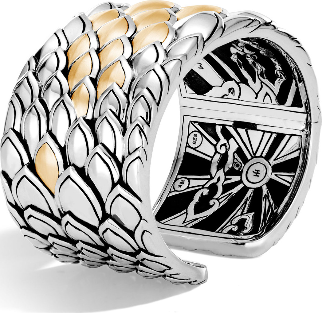 John Hardy Legends Naga 18k Gold Kick Cuff, Size S