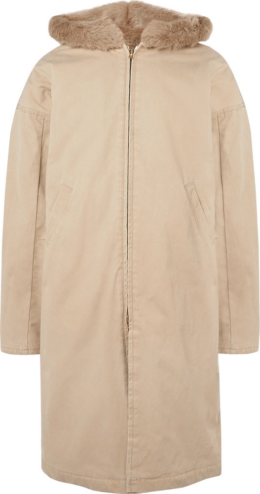 Fear of God Faux Fur-Lined Cotton-Canvas Hooded Coat