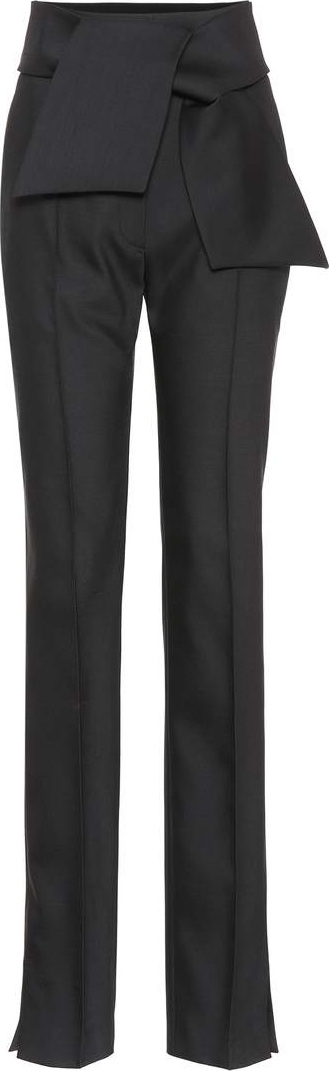 Valentino Wool and silk-blend pants