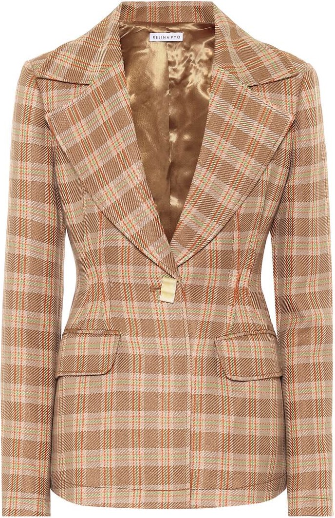 Rejina Pyo Cotton and linen blazer Rejina Pyo Cotton and linen blazer