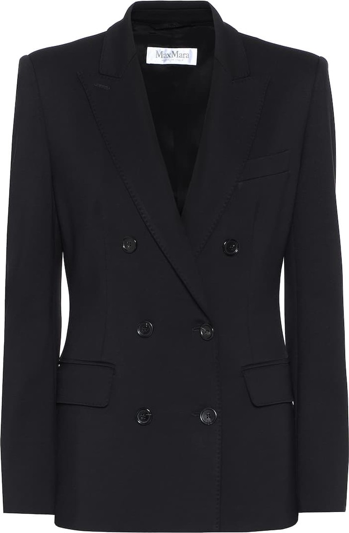 Max Mara Mina jersey double-breasted blazer