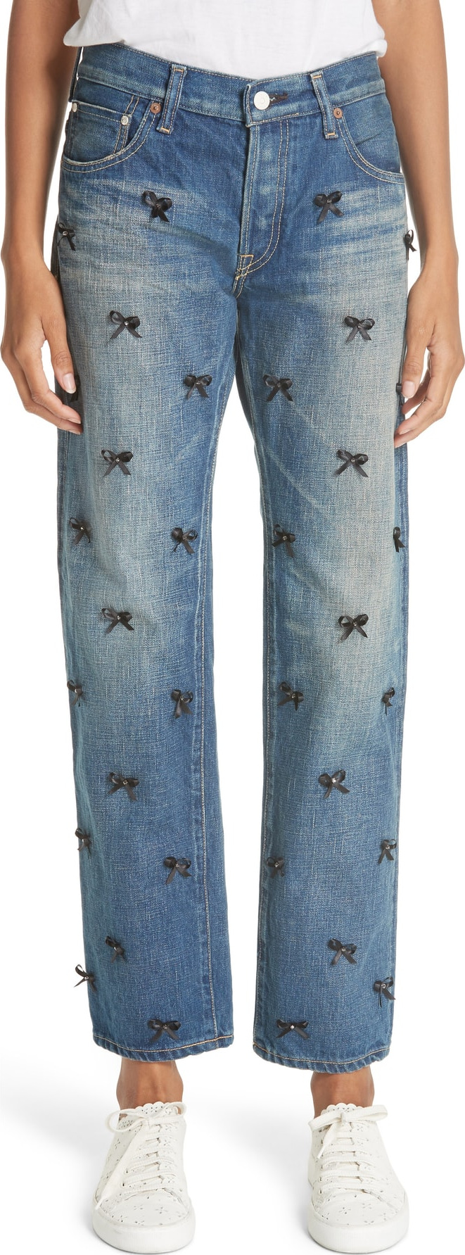 Tu Es Mon Tresor Petit Ribbon Bow Jeans