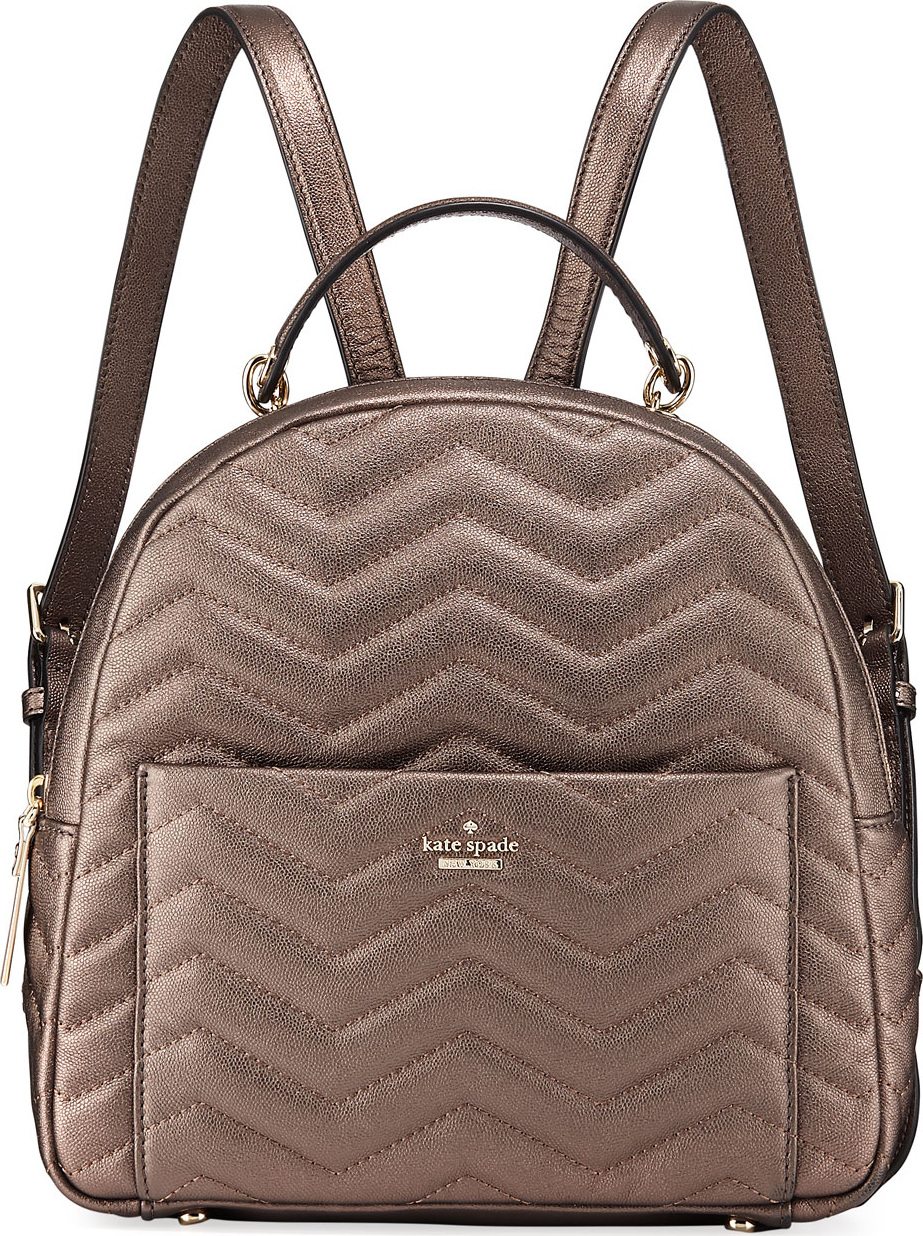 Kate Spade New York reese park ethel metallic leather backpack