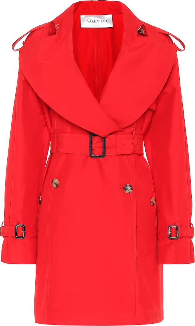 Valentino Cotton and silk trench coat
