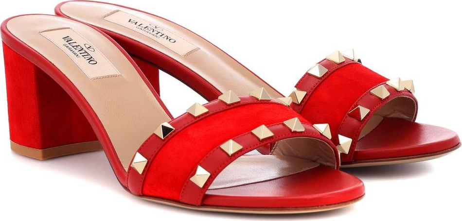 Valentino Valentino Garavani Rockstud suede mules