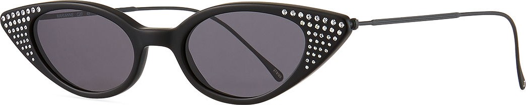 Illesteva Marianne Crystal Studded Cat-Eye Sunglasses