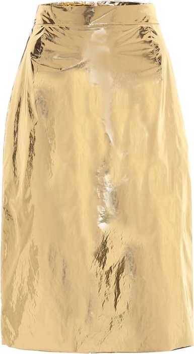 N°21 Foiled metallic skirt