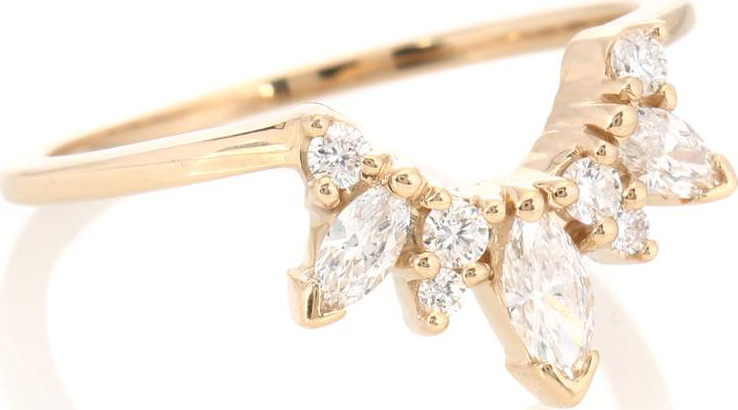 Anna Sheffield Marquise Butterfly Tiara 14kt gold ring with diamonds