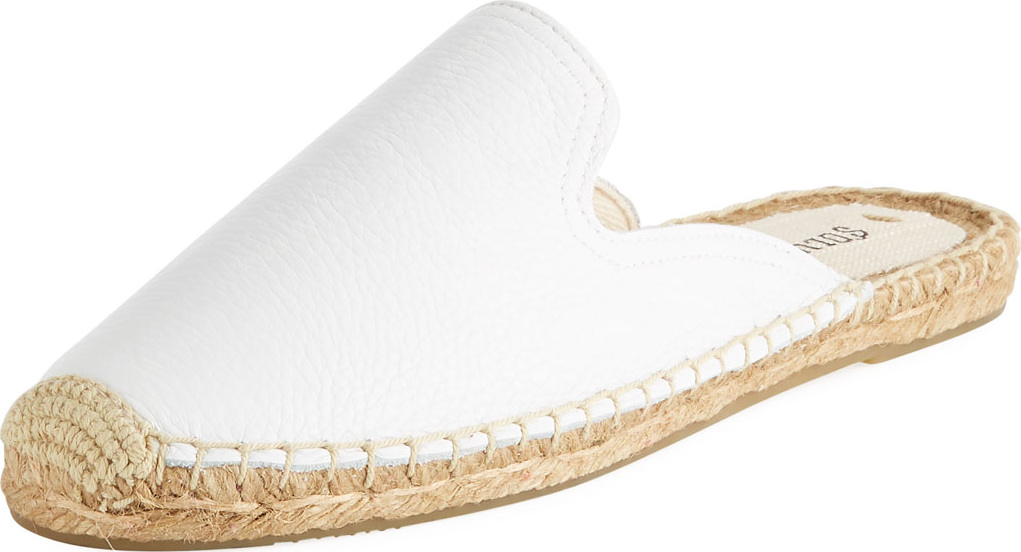 Soludos Tumbled Leather Flat Mule