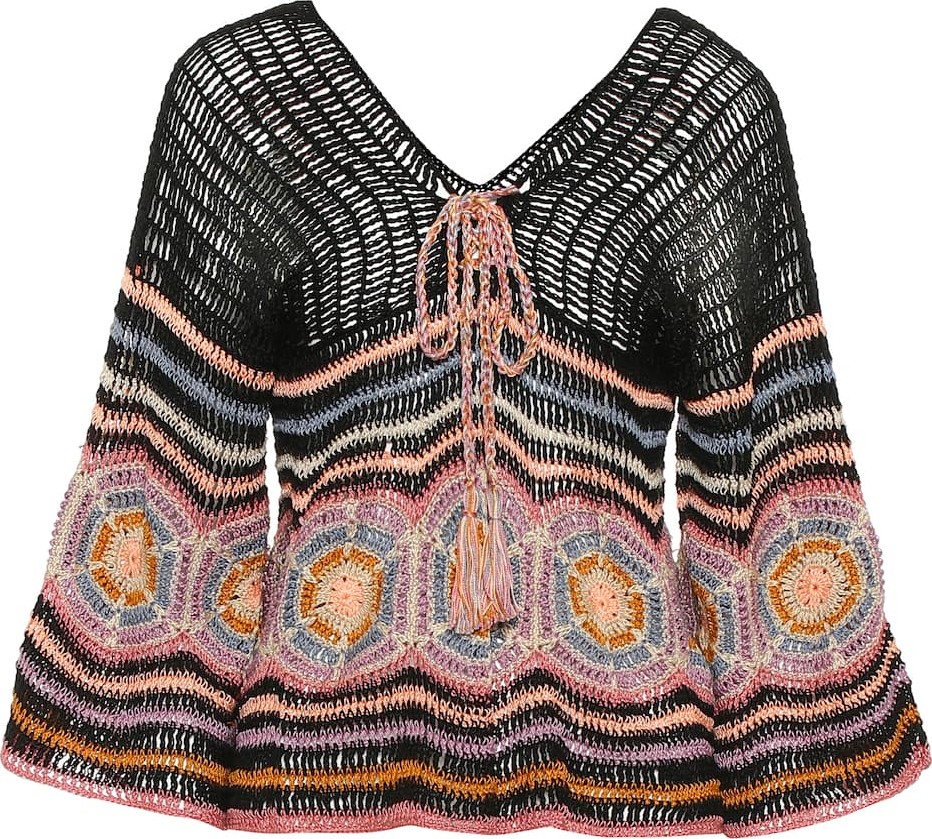 Anna Kosturova Carly crochet cotton top