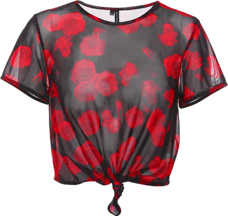 Beth Richards Printed mesh top
