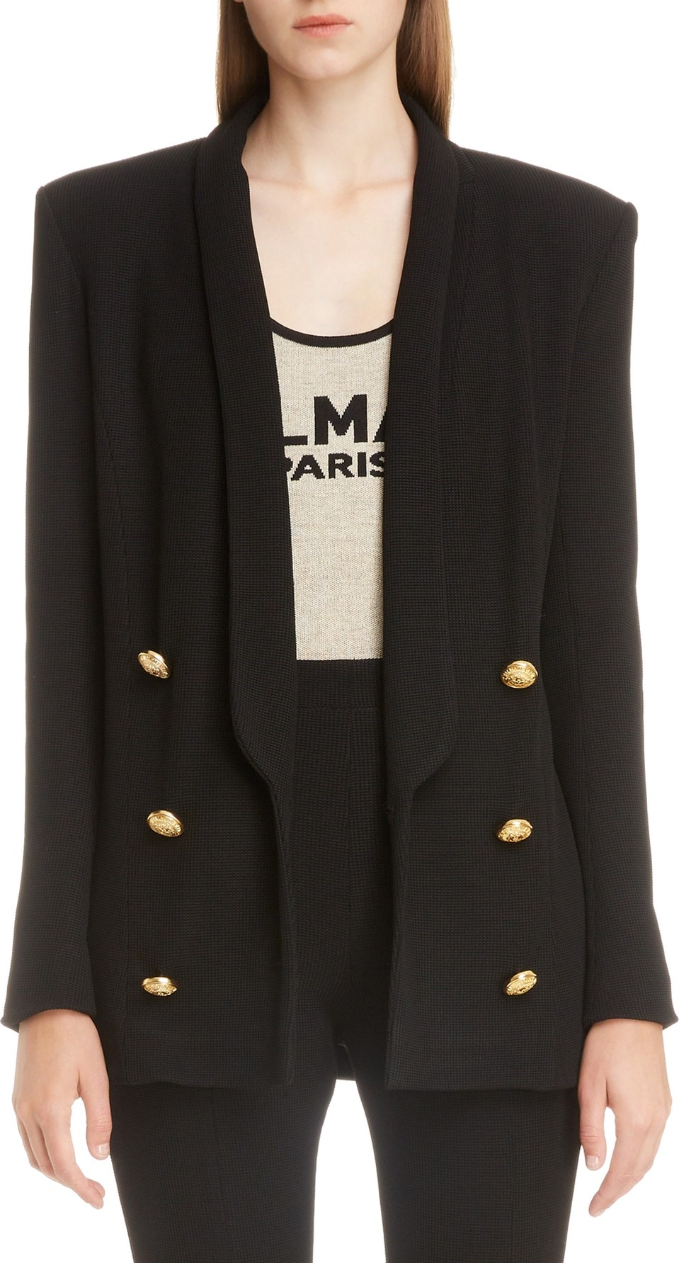 Balmain Oversize Double Breasted Blazer