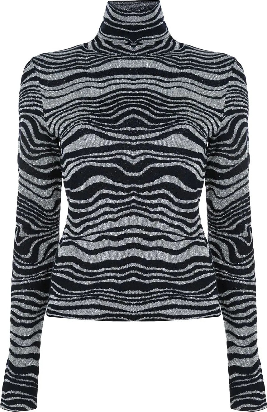 Sies Marjan abstract pattern turtleneck