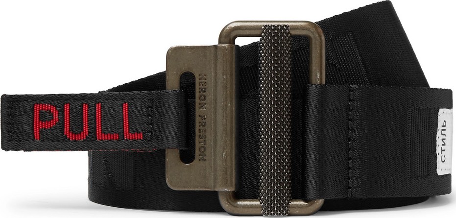 Heron Preston 4cm Logo-Jacquard Webbing Belt