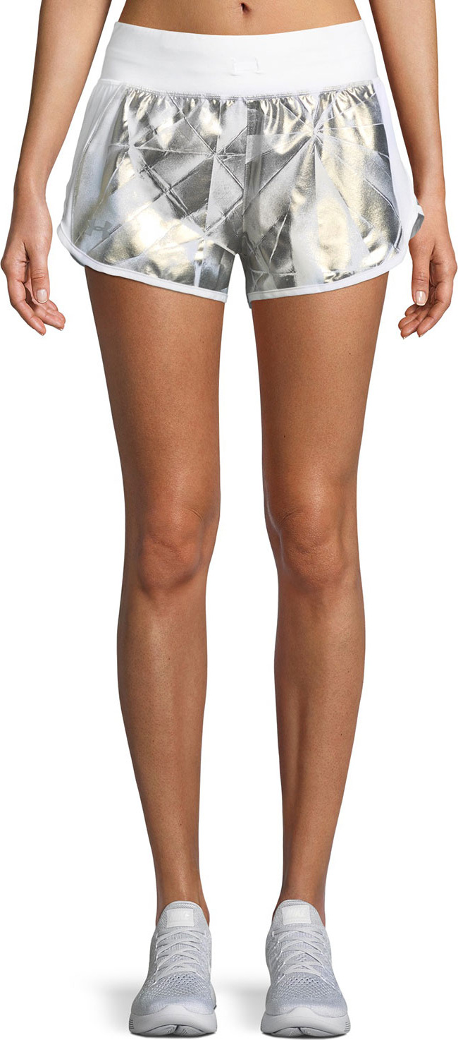 Under Armour Fly-By Metallic Printed Running Shorts
