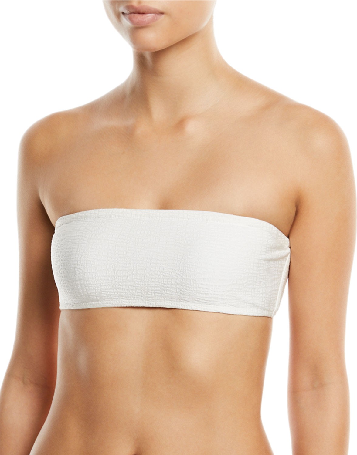 Marie France Van Damme Rafia Bandeau Two-Piece Bikini Set