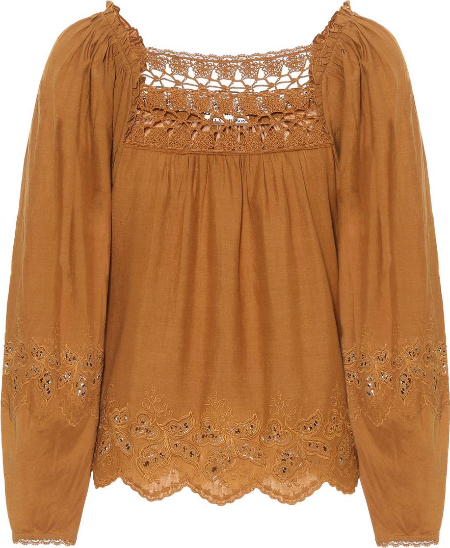 Ulla Johnson Gilda cotton and linen top