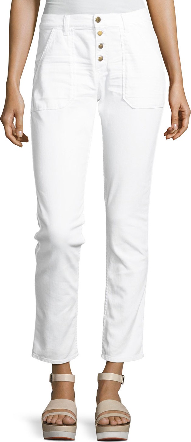 ba&sh ba&sh Cmarc High-Rise Pants, White