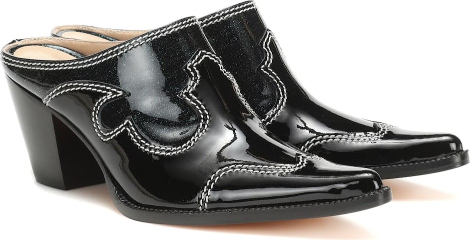 Maryam Nassir Zadeh Romeo patent leather mules