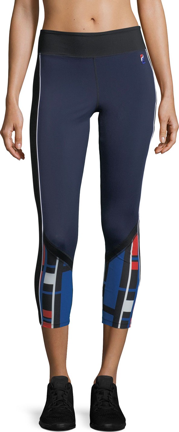 P.E Nation The Bowl Out Cropped Performance Leggings